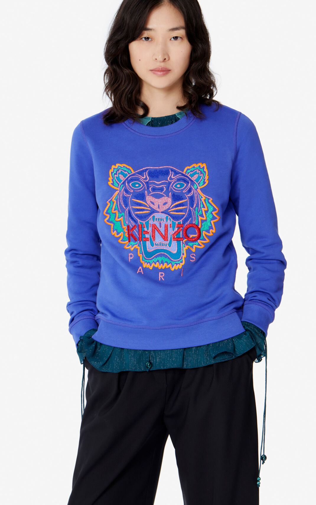 Sweat Kenzo Femme Tiger Violette DHUQM-0618